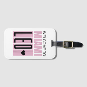 Etiqueta Para Maletas Bienvenido a Miami Leo 10 - GOAT