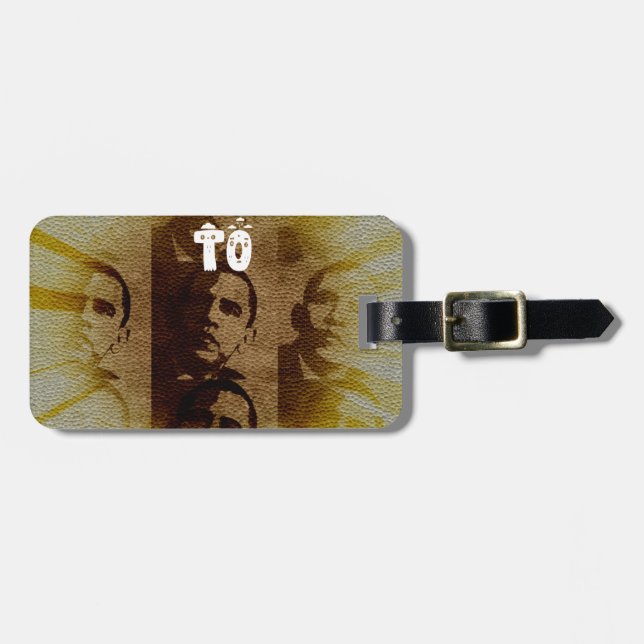 Etiqueta Para Maletas Bienvenidos a Kenia (Frente Horizontal)