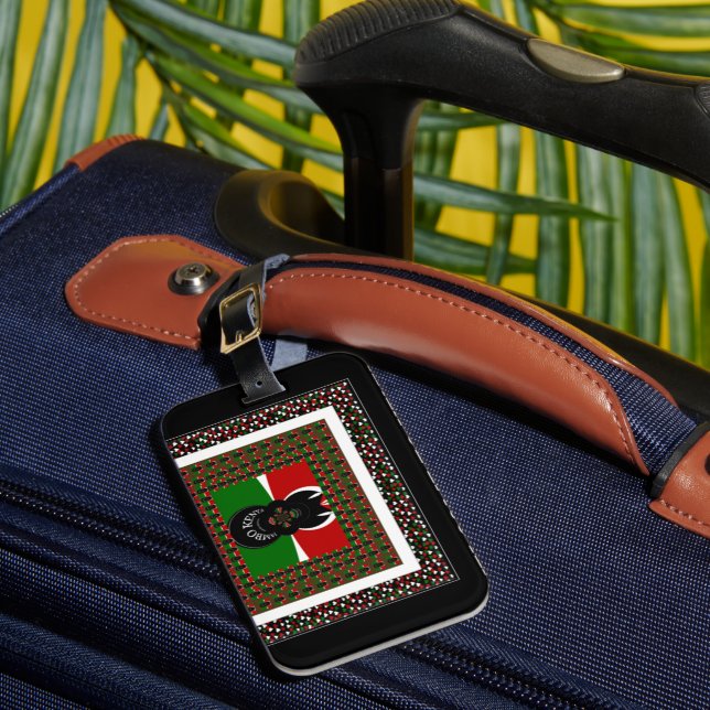 Etiqueta Para Maletas Bienvenidos a la Kenia mágica: Hakuna Matata (Anverso In situ 1)