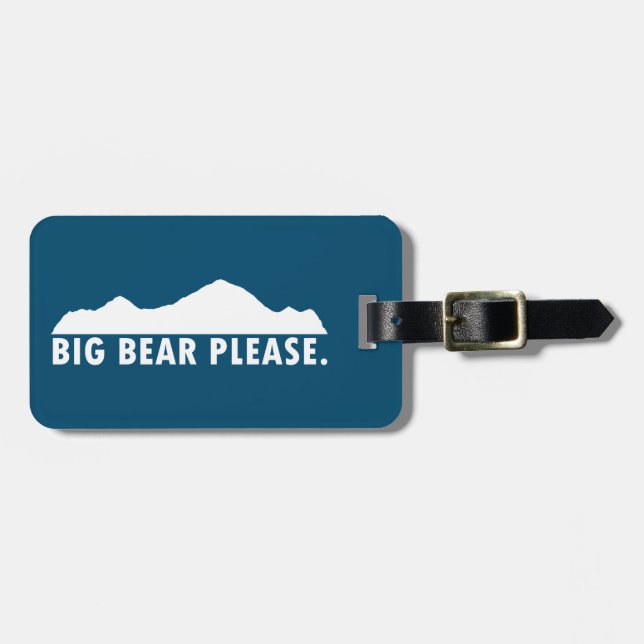 Etiqueta Para Maletas Big Bear Please (Frente Horizontal)