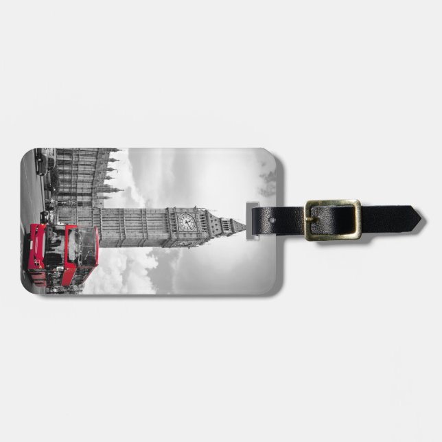 Etiqueta Para Maletas Big Ben London (Frente Horizontal)