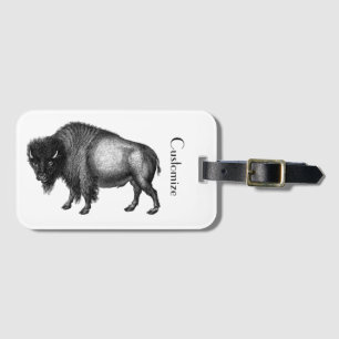 Etiqueta Para Maletas Big Bison Buffalo Thunder_Cove
