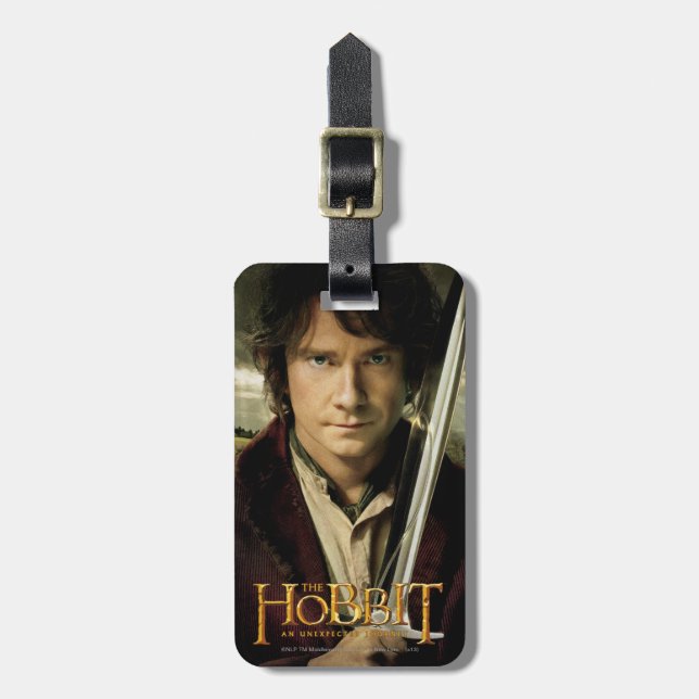 Etiqueta Para Maletas BILBO BAGGINS™ con espada (Frente Vertical)