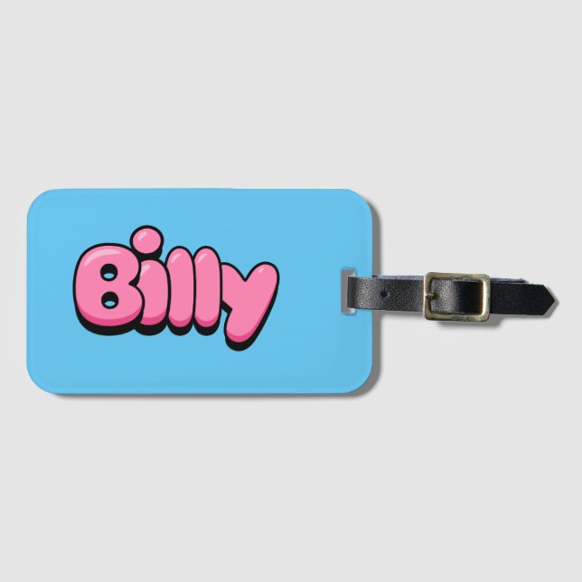 Etiqueta Para Maletas Billy (Anverso horizontal)