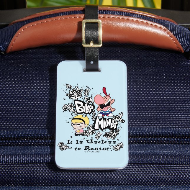 Etiqueta Para Maletas Billy & Mandy - Inútil para resistir (Anverso In situ 2)