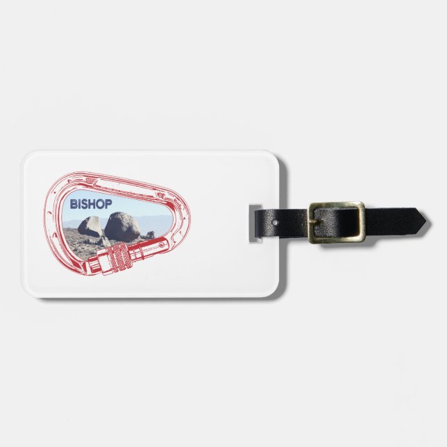 Etiqueta Para Maletas Bishop Climbing Carabiner (Frente Horizontal)