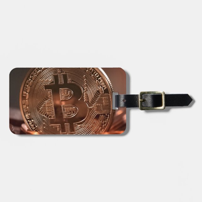 Etiqueta Para Maletas Bitcoin (Frente Horizontal)