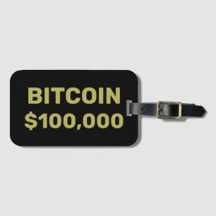 Etiqueta Para Maletas Bitcoin 100000 Celebración