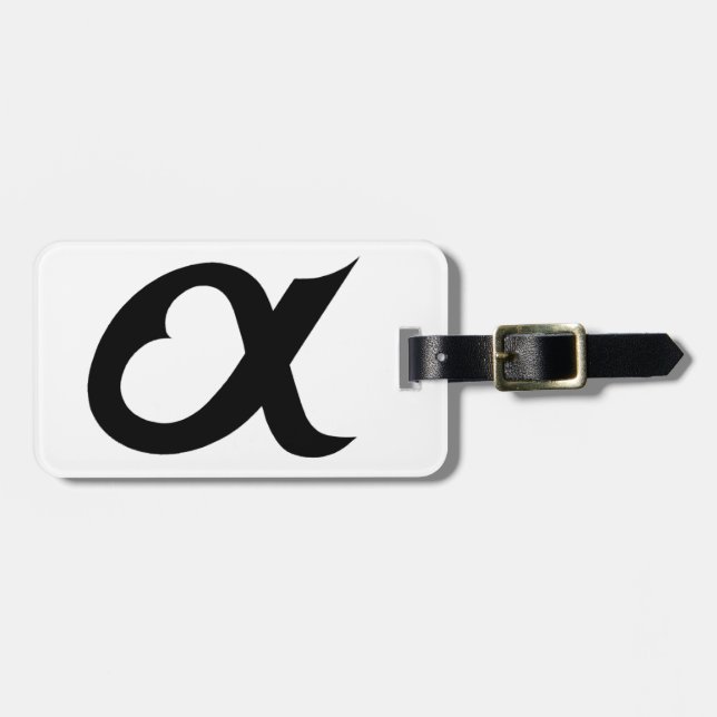 Etiqueta Para Maletas black alpheart (Frente Horizontal)