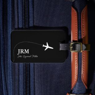 Etiqueta Para Maletas Black BagTag para equipaje de viaje de avión