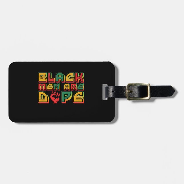 Etiqueta Para Maletas black_men_are_dope_01 (Frente Horizontal)