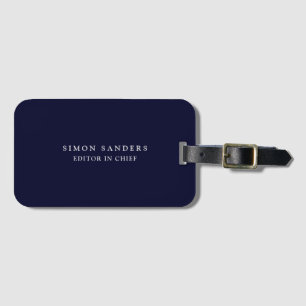 Etiqueta Para Maletas Black Rock Deep Blue Classical Único Minimalista