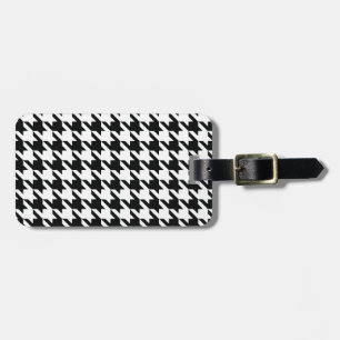 Etiqueta Para Maletas Black White Classic Houndstap Check