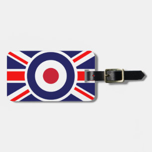 Etiqueta Para Maletas Blanco de Union Jack Mods Inglaterra