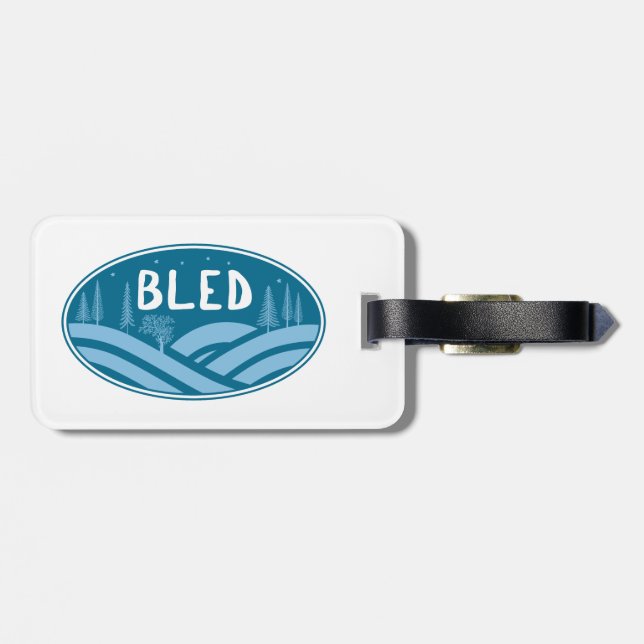 Etiqueta Para Maletas Bled Eslovenia Exterior (Atrás Horizontal)