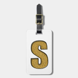 Etiqueta Para Maletas Bling Gold S