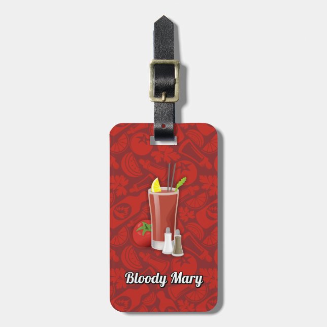 Etiqueta Para Maletas Bloody Mary (Frente Vertical)