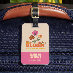 Etiqueta Para Maletas Bloom donde te plantan