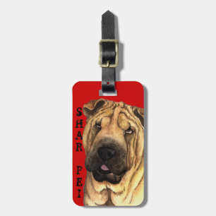 Etiqueta Para Maletas Bloque de color Shar-Pei