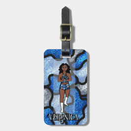 Etiqueta Para Maletas Blue Camo Dancer #1 Luggage Tag