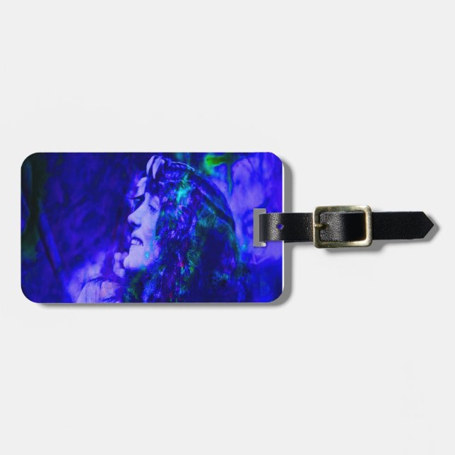 Etiqueta Para Maletas Blue Fairy (Frente Horizontal)