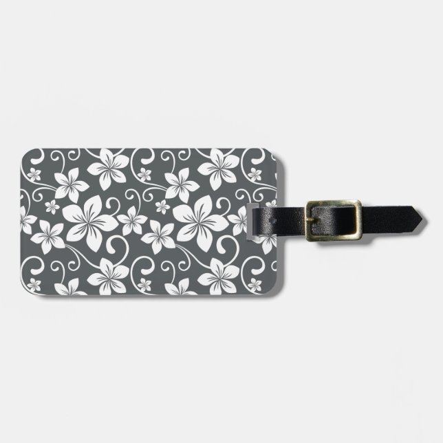 ETIQUETA PARA MALETAS BLUE HAWAII (PEWTER) (Frente Horizontal)