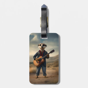 Etiqueta Para Maletas Blues del Desierto: Un mermelada de guitarra denim