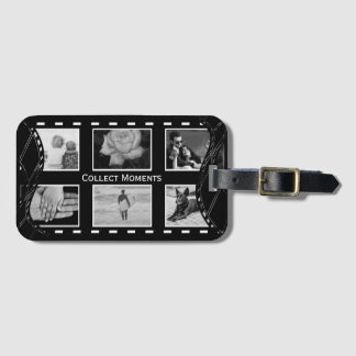 Etiqueta Para Maletas Bobina de película en blanco y negro