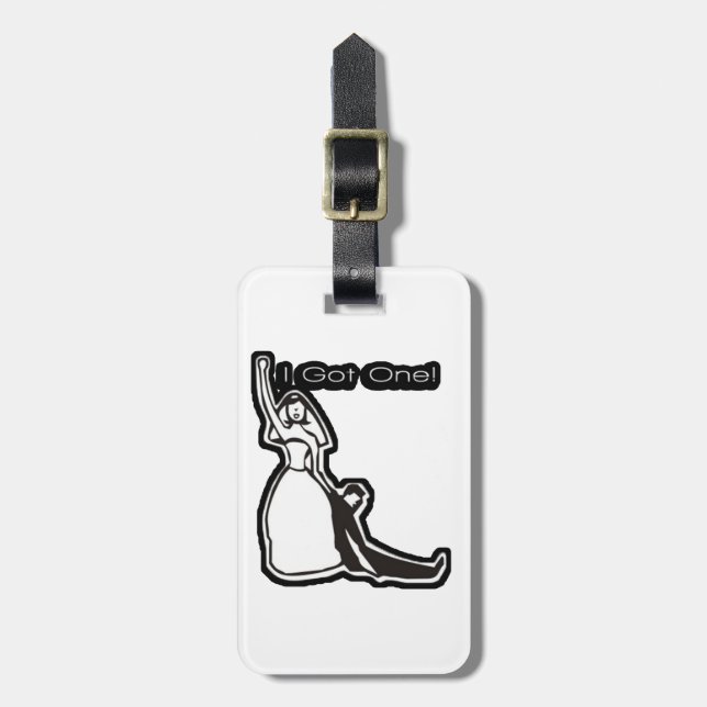 Etiqueta Para Maletas boda gracioso que tengo uno (Frente Vertical)