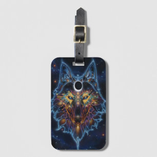 Etiqueta Para Maletas Bohemian Wolf
