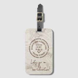 Etiqueta Para Maletas Boho Travel Adventure Boda