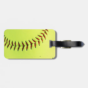 Etiqueta Para Maletas Bola amarilla del softball