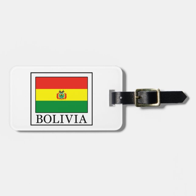 Etiqueta Para Maletas Bolivia (Frente Horizontal)