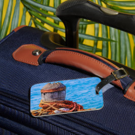 Etiqueta Para Maletas Bollard de amarre antiguo