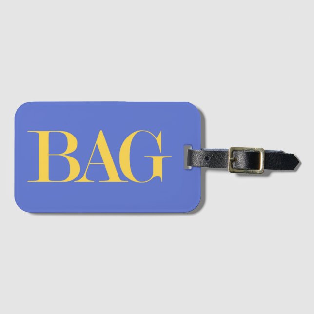 Etiqueta Para Maletas Bolsa (Anverso horizontal)