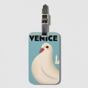 Etiqueta Para Maletas Bolsa de compras con cartel de viaje estilo Venice