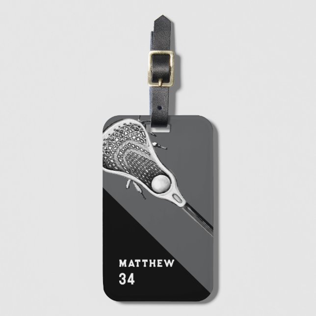 Etiqueta Para Maletas Bolsa de equipo de lacrosse (Anverso vertical)