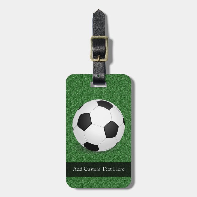 Etiqueta Para Maletas Bolsa de fútbol personalizada (Frente Vertical)