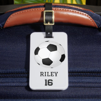 Etiqueta Para Maletas Bolsa de fútbol Personalizado personalizado regalo