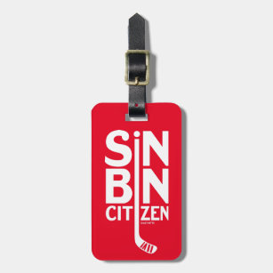 Etiqueta Para Maletas Bolsa de hockey Red Sin Bin Citizen
