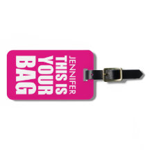 Bolsa personalizada divertida atención equipaje de