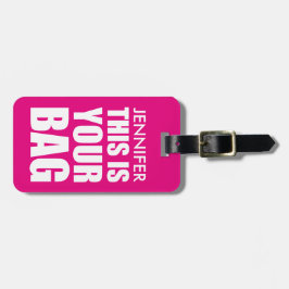 Etiqueta Para Maletas Bolsa personalizada divertida atención equipaje de