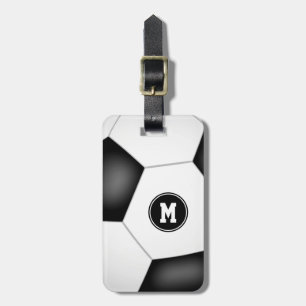Etiqueta Para Maletas bolso de fútbol monogramado para chicas varones