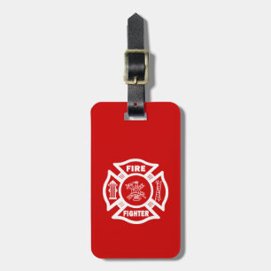 Etiqueta Para Maletas Bombero maltés
