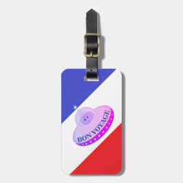 Etiqueta Para Maletas Bon Voyage Flying Saucer