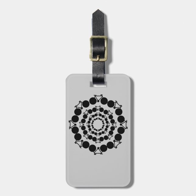 Etiqueta Para Maletas bonita bicicleta. ciclismo. (Frente Vertical)