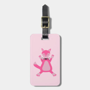 Etiqueta Para Maletas Bonito Bebé Rosa Fox Nombre Personalizado