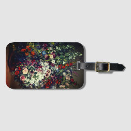 Etiqueta Para Maletas Bonito Bouquet de flores en una bolsa