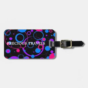 ETIQUETA PARA MALETAS BONITO EN LA COLECCIÓN DE POLKADOTS