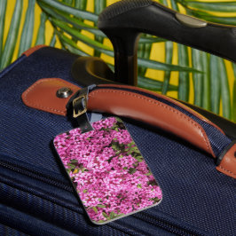 Etiqueta Para Maletas Bonito Rosa Daphne Floral